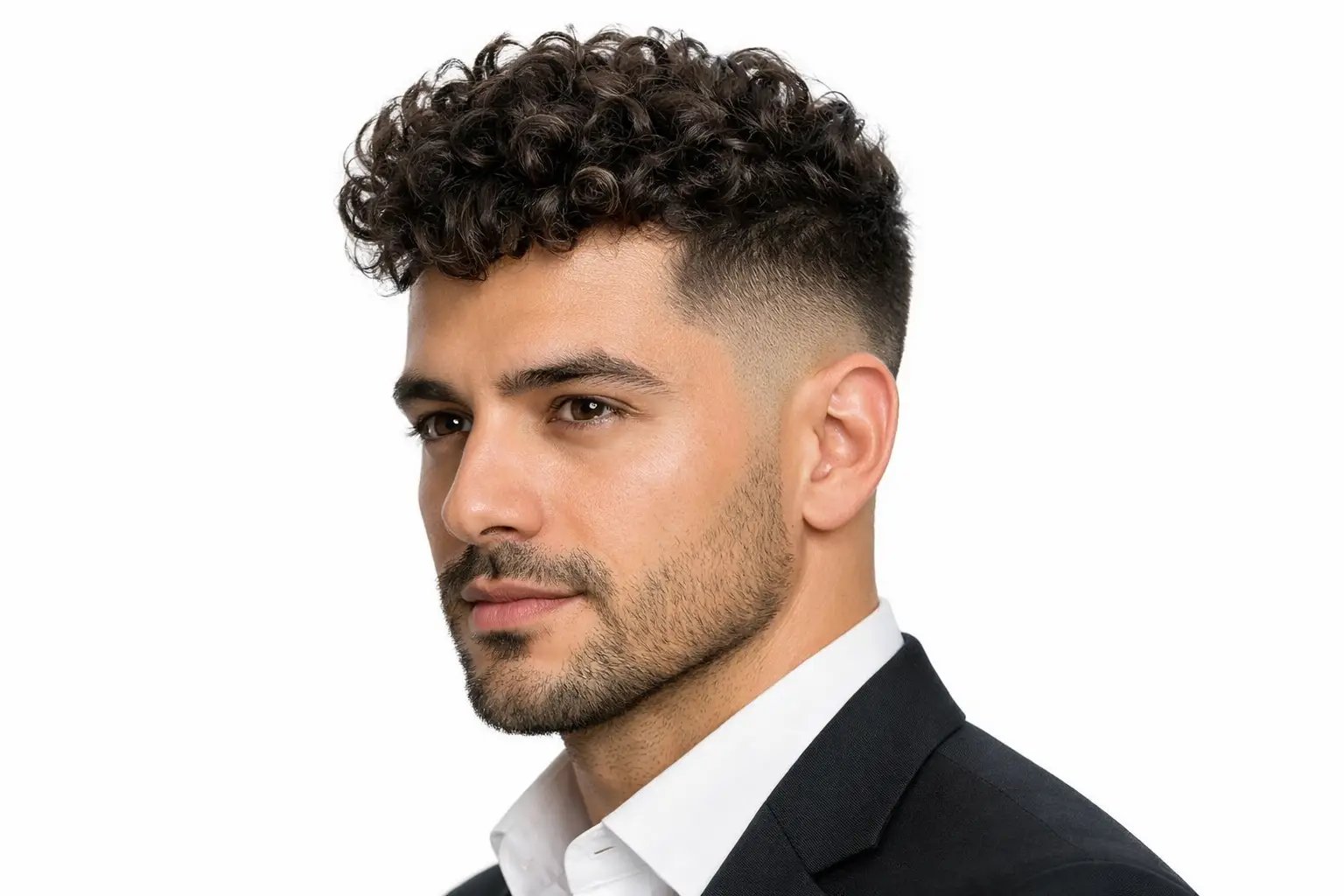 Low Fade Curly Undercut