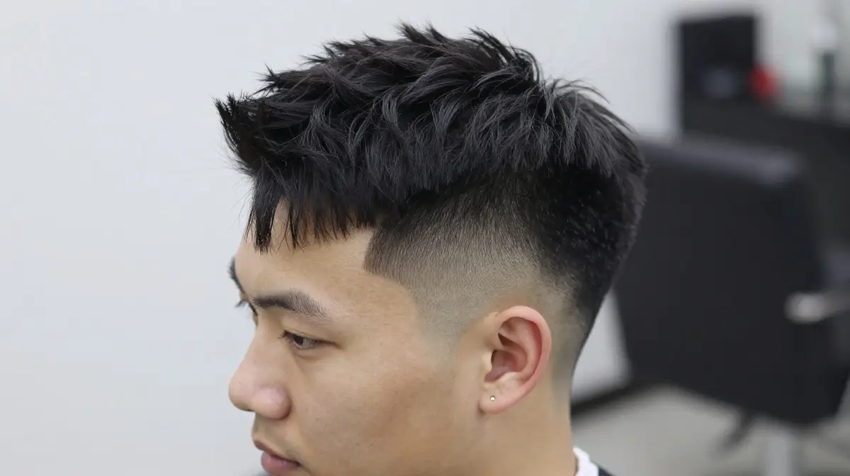 Low Fade with Textured Quiff