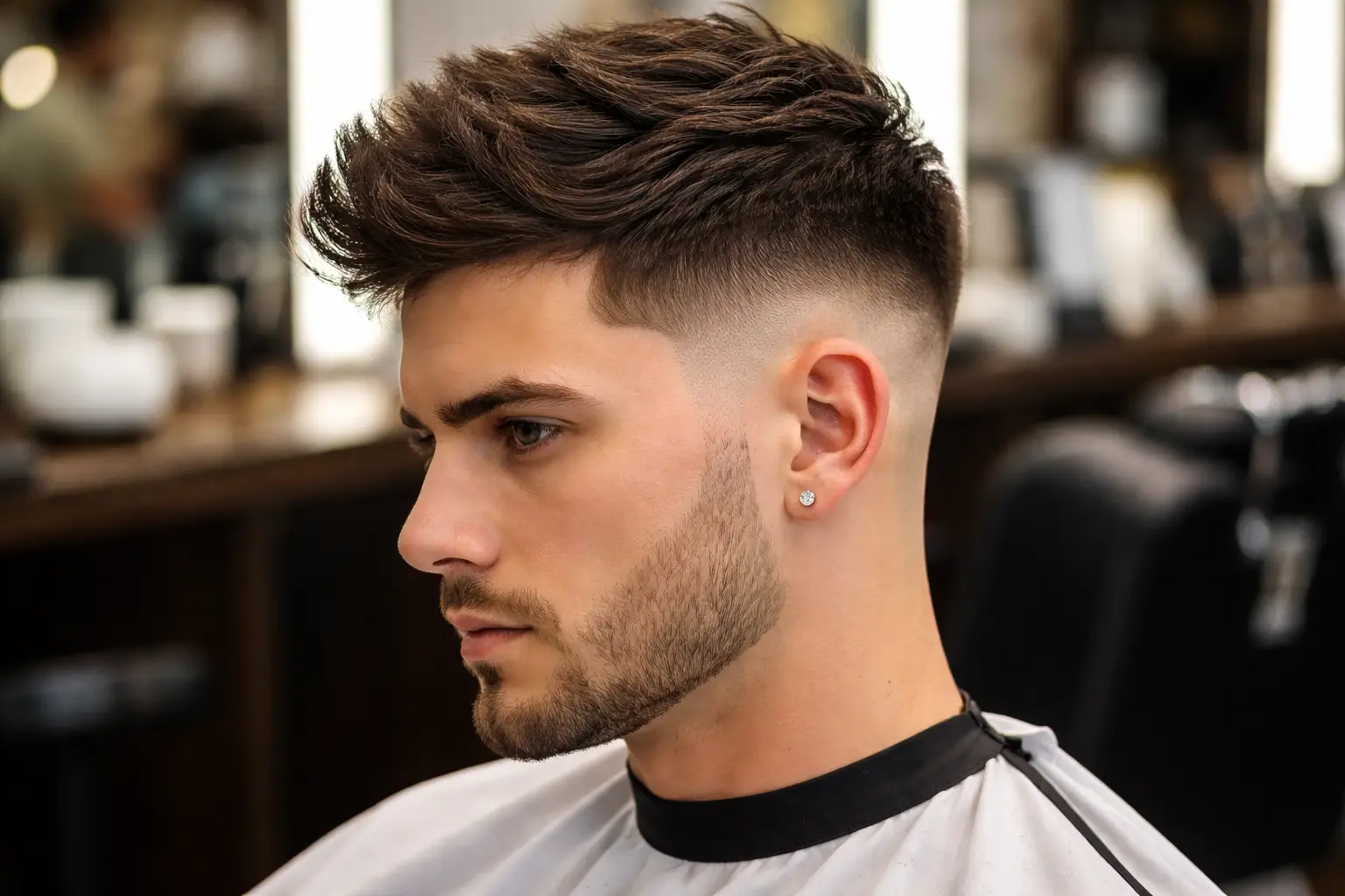 Low Fade with Textured Top