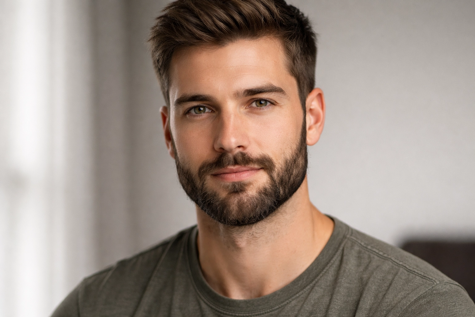 Medium Beard with Mustache Blend