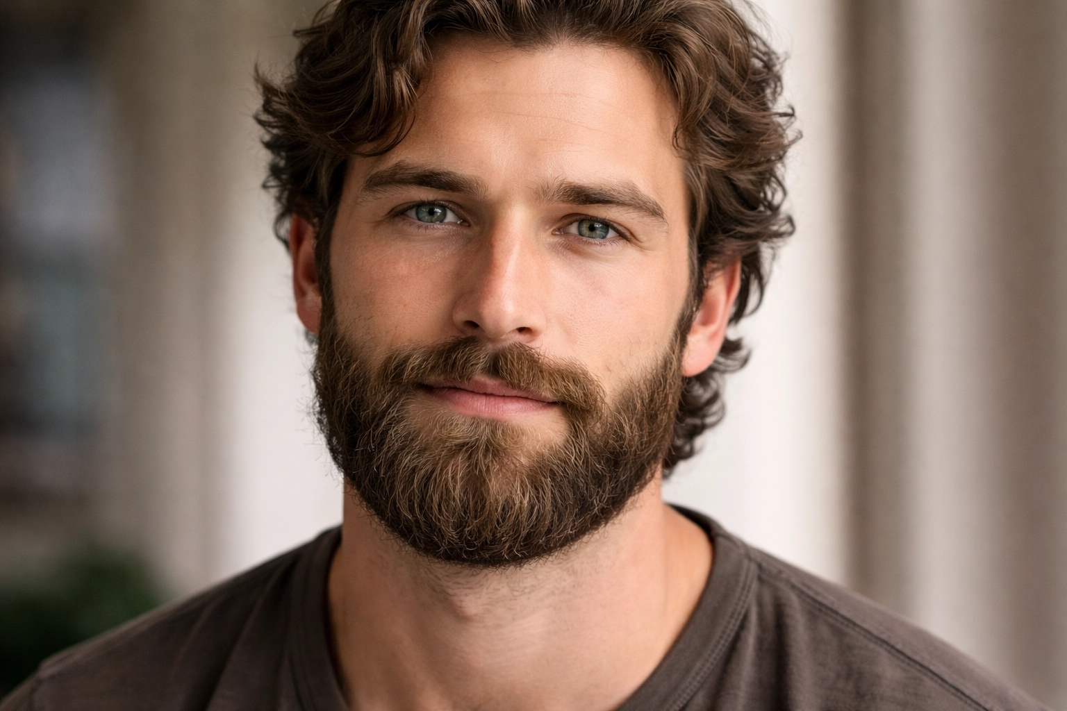 Medium Beard with Natural Waves