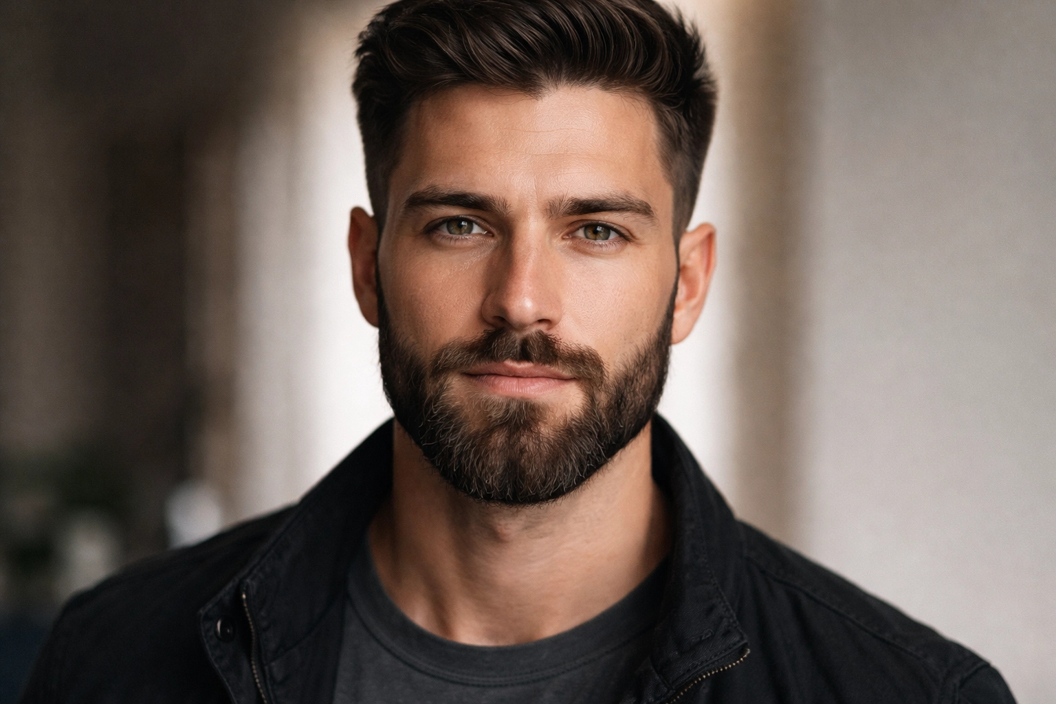 Medium Beard with Tapered Sides