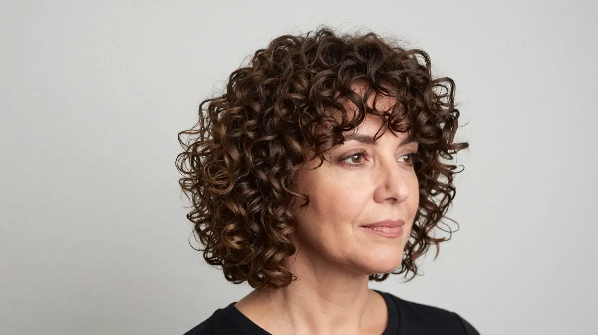 Medium Length Curly Bob