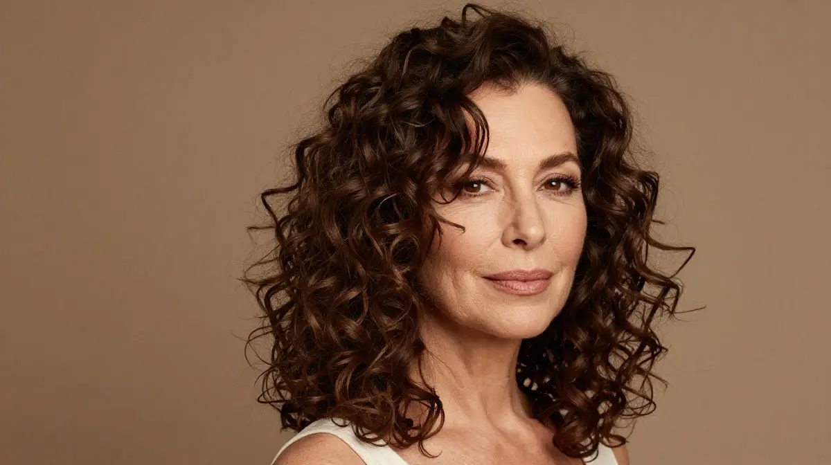 Medium Length Hair with Loose Curls and Volume