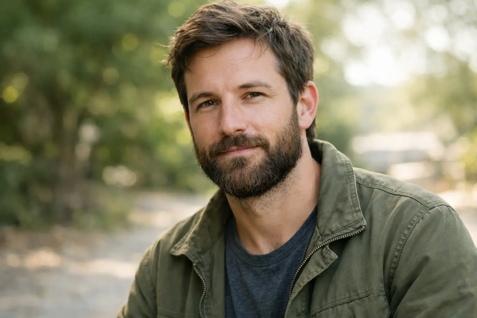 Medium Length Natural Beard Style