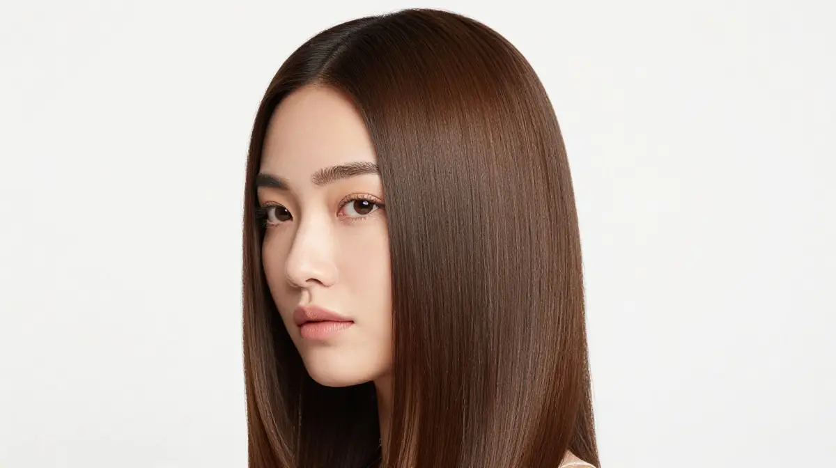 Medium Straight Hair with Deep Side Part