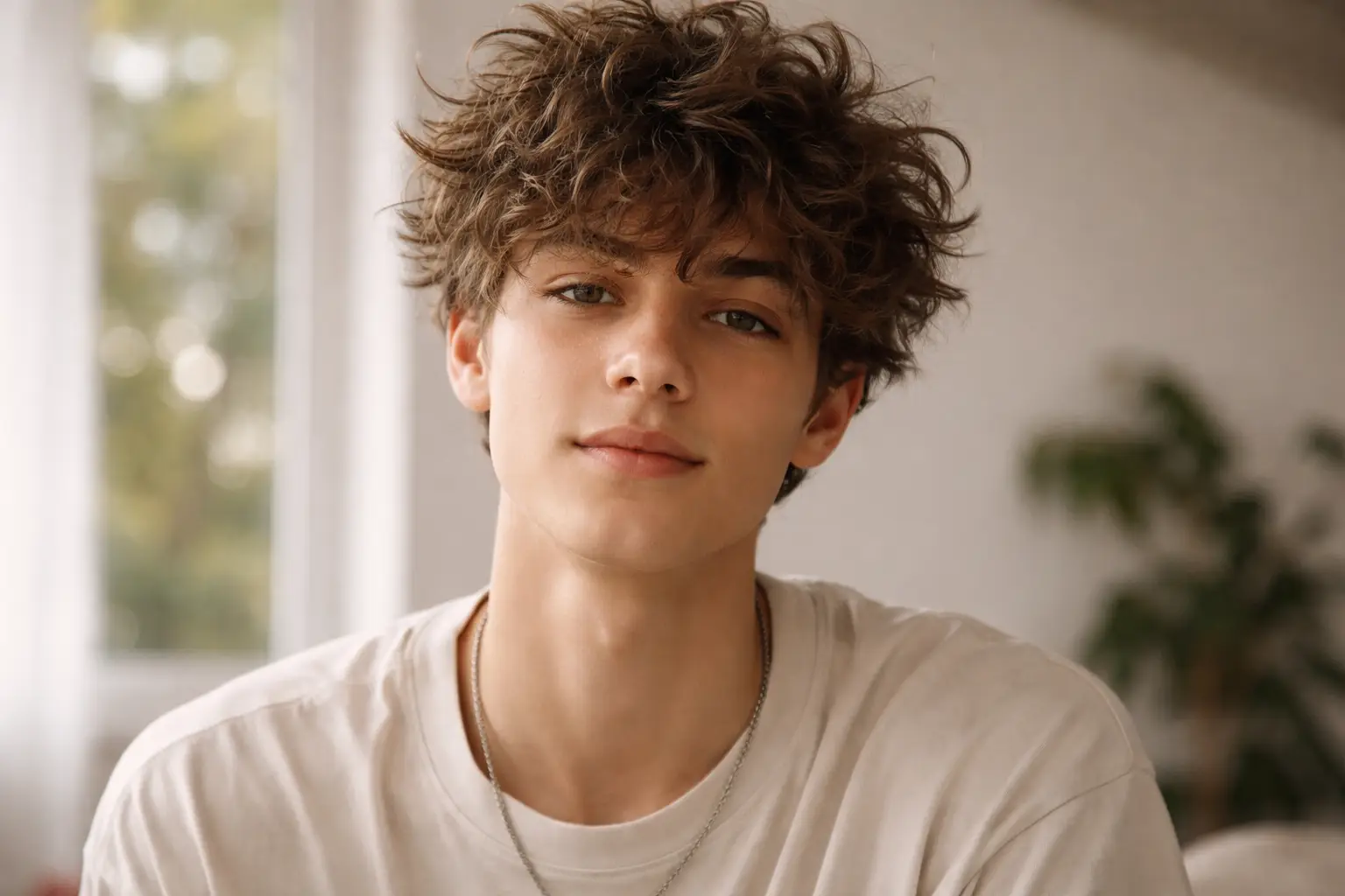 Messy Curly Hairstyle