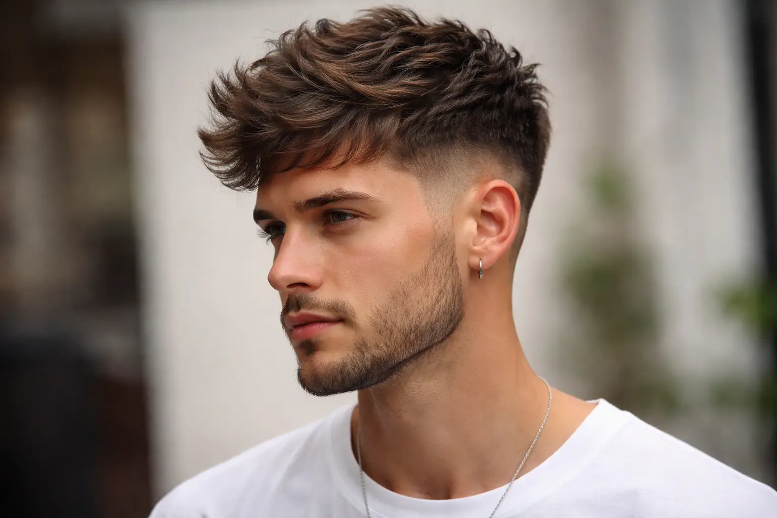 Messy Top with Low Fade