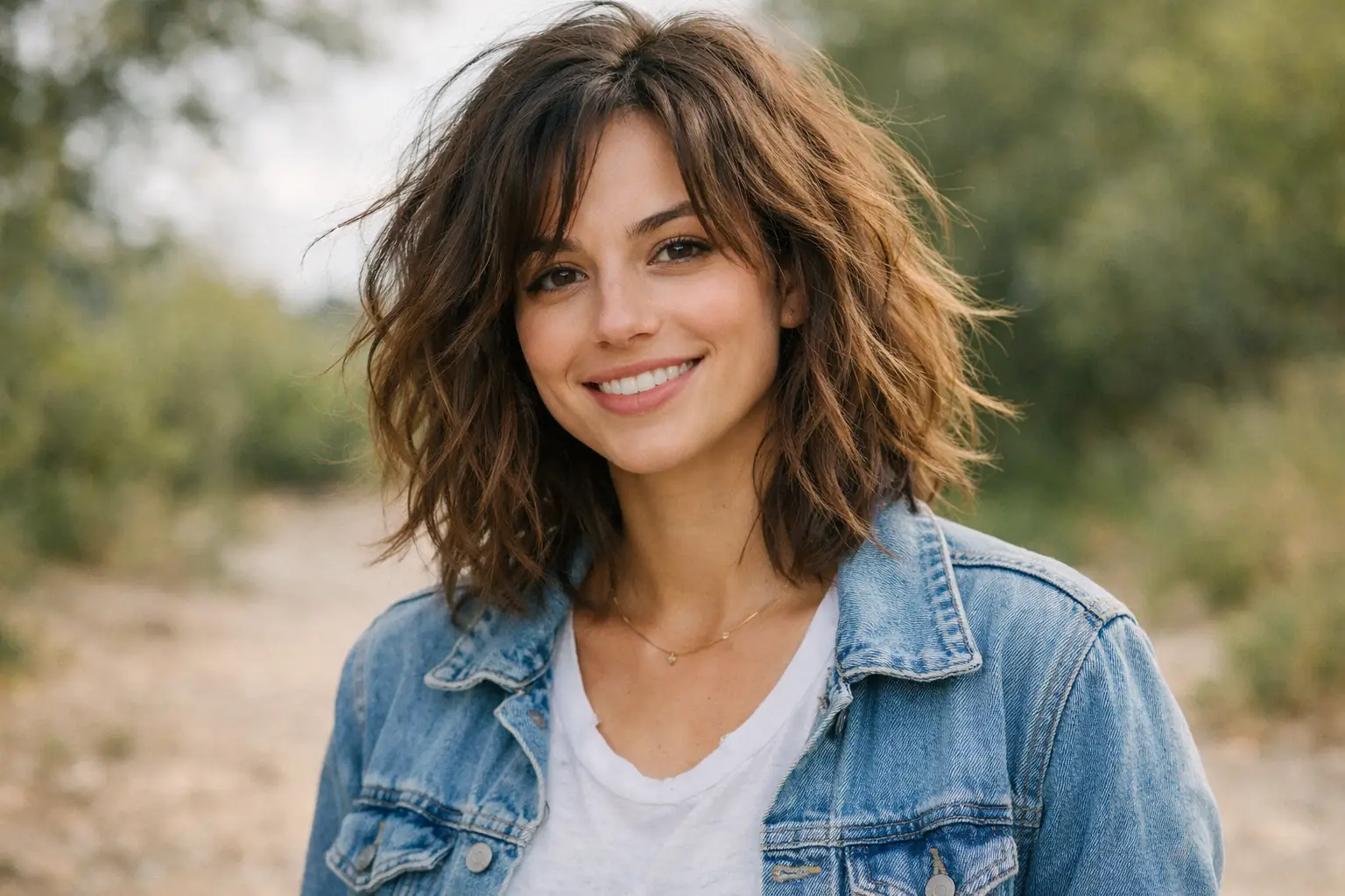 Messy Wavy Hairstyle