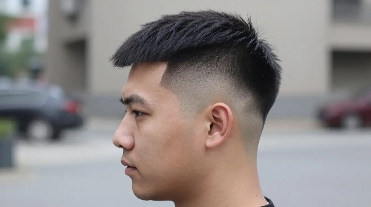 Mid Fade with Disconnected Undercut