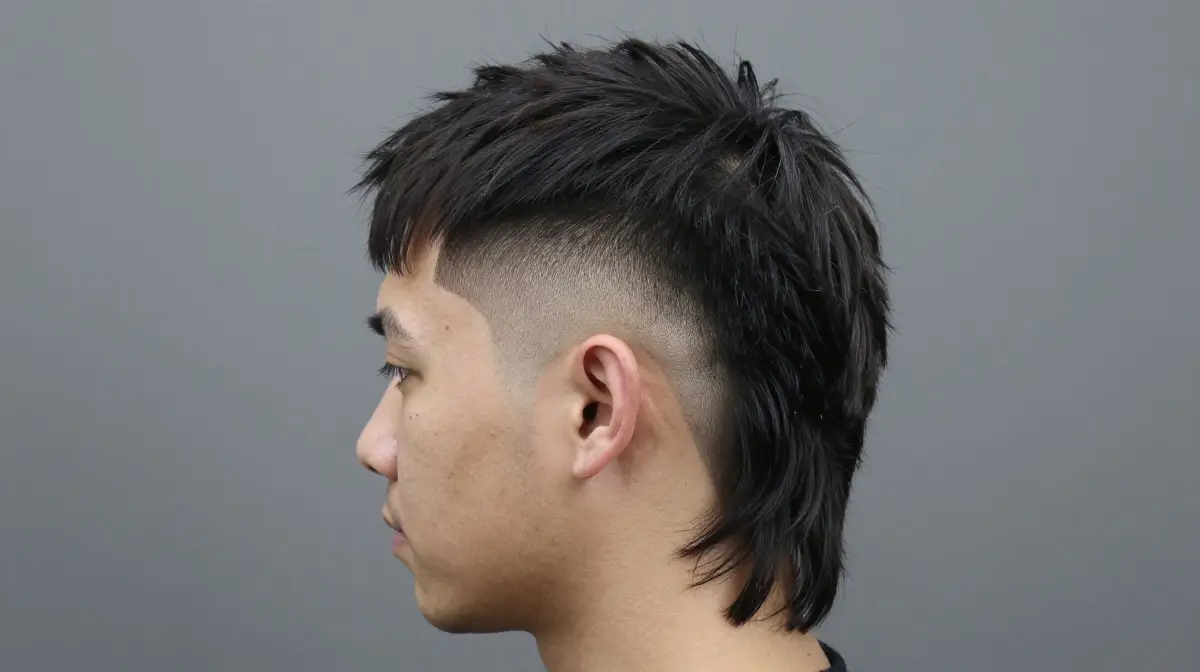 Mid Fade with Modern Mullet