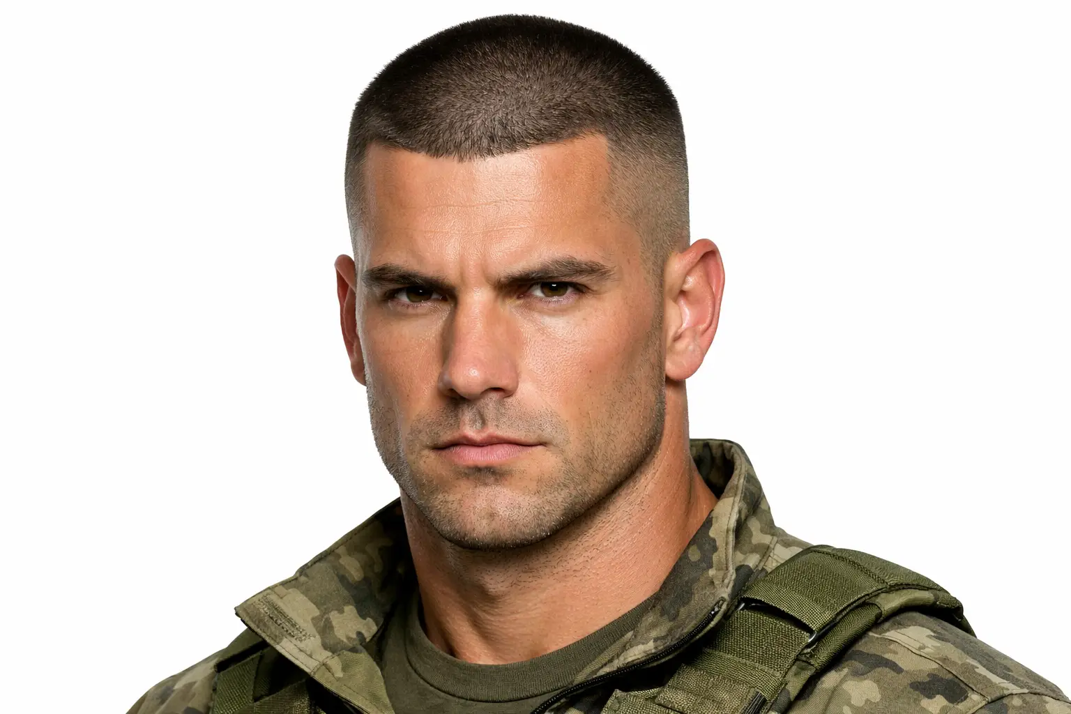 Military Inspired Buzz Cut