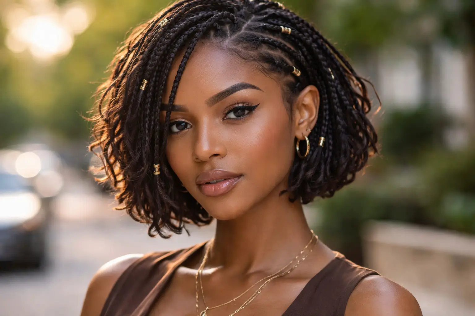 Mini Braids in Short Hair