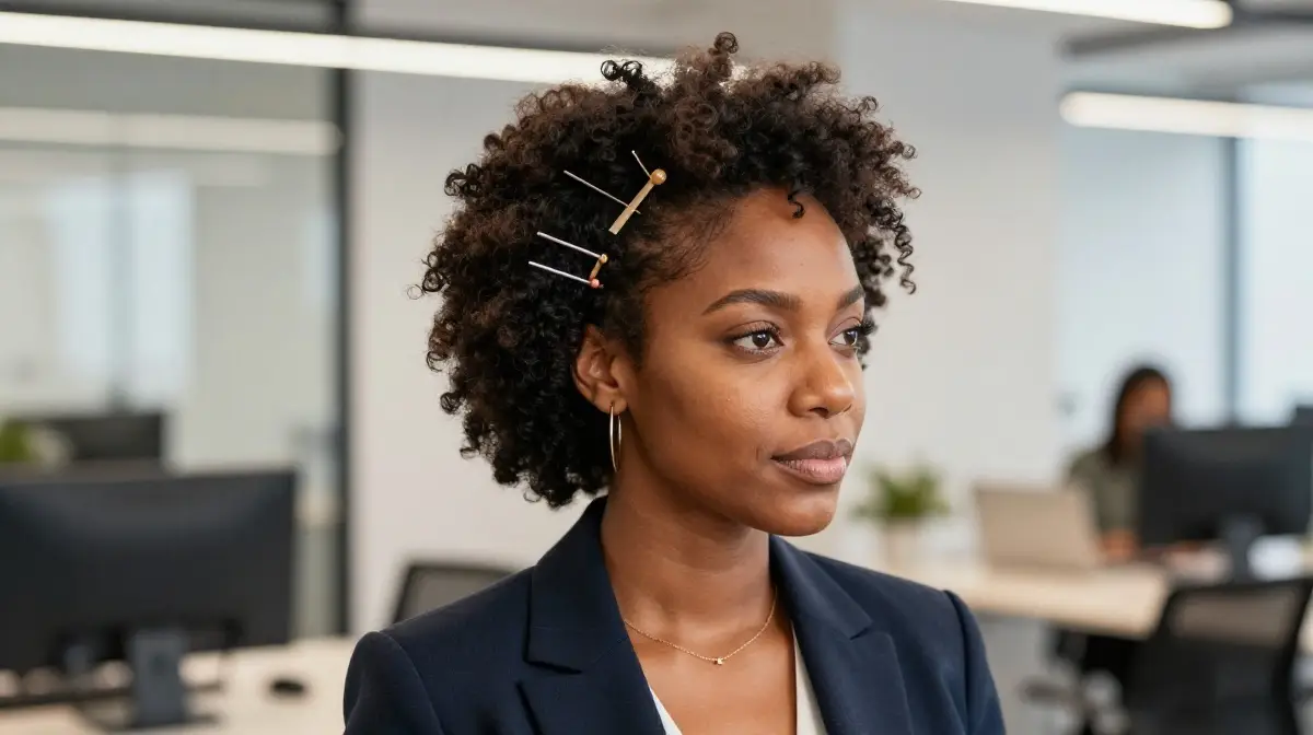 Natural Hair with Accessories