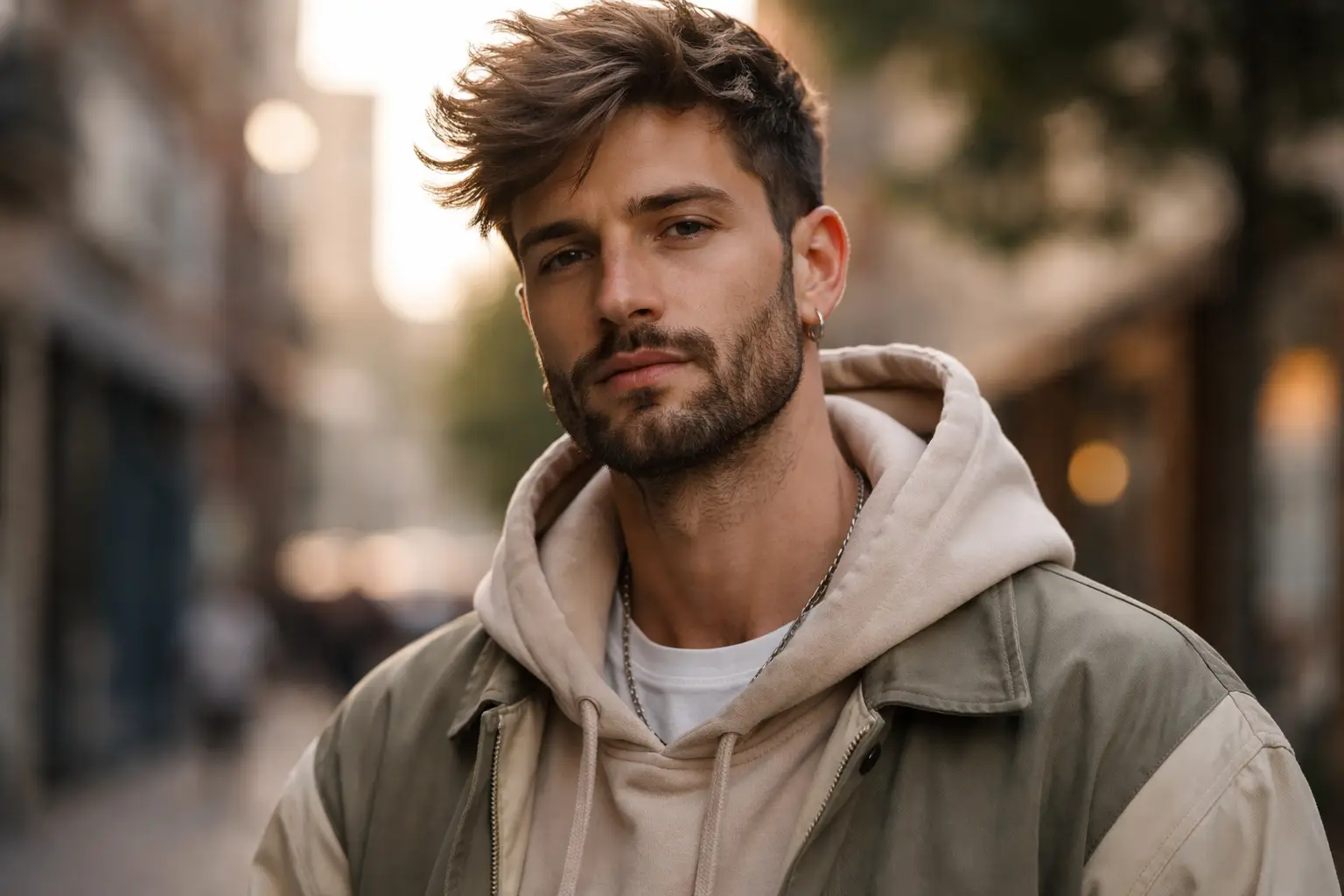 Patchy Beard Styled Look