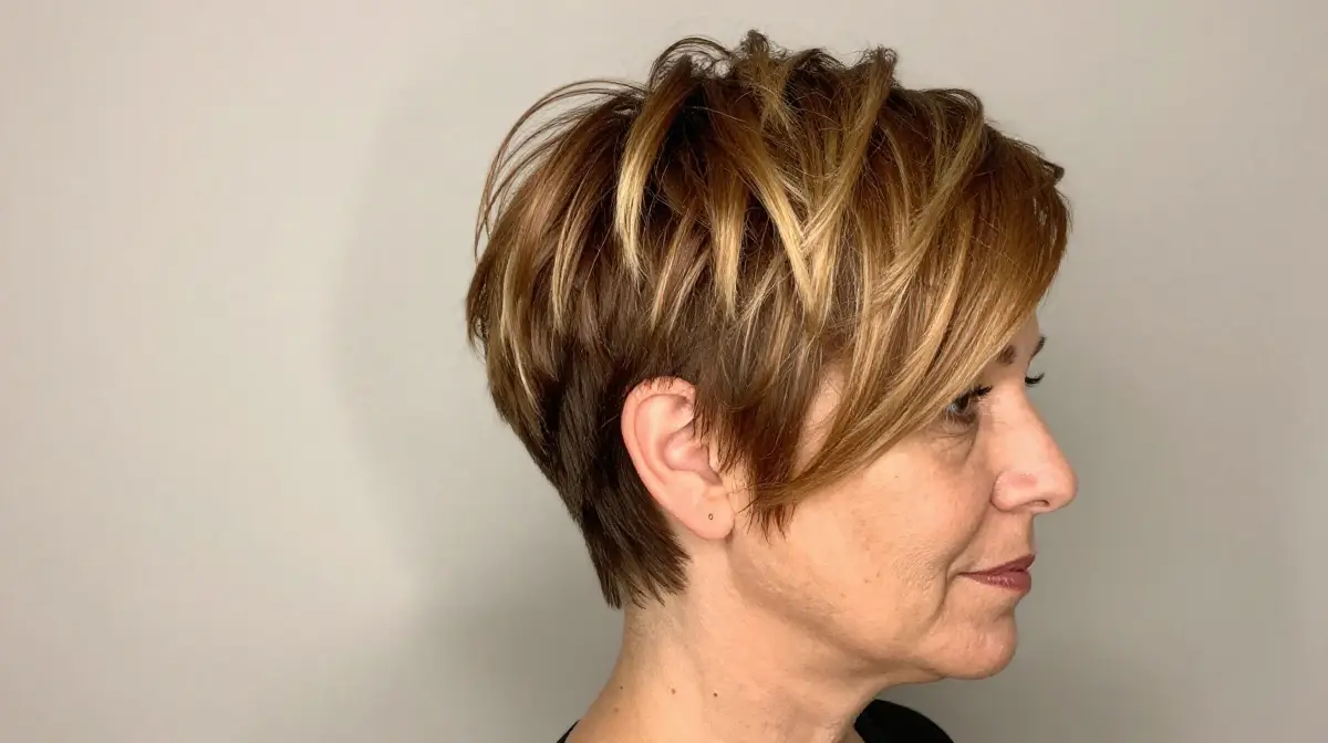 Pixie Cut with Highlighted Ends
