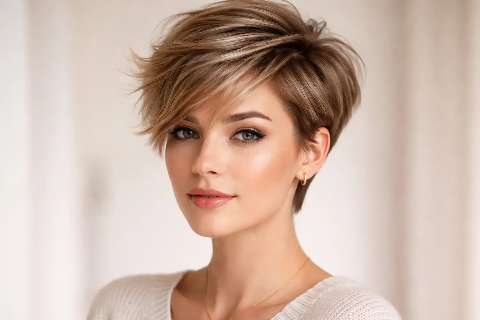Pixie with Long Top Layers