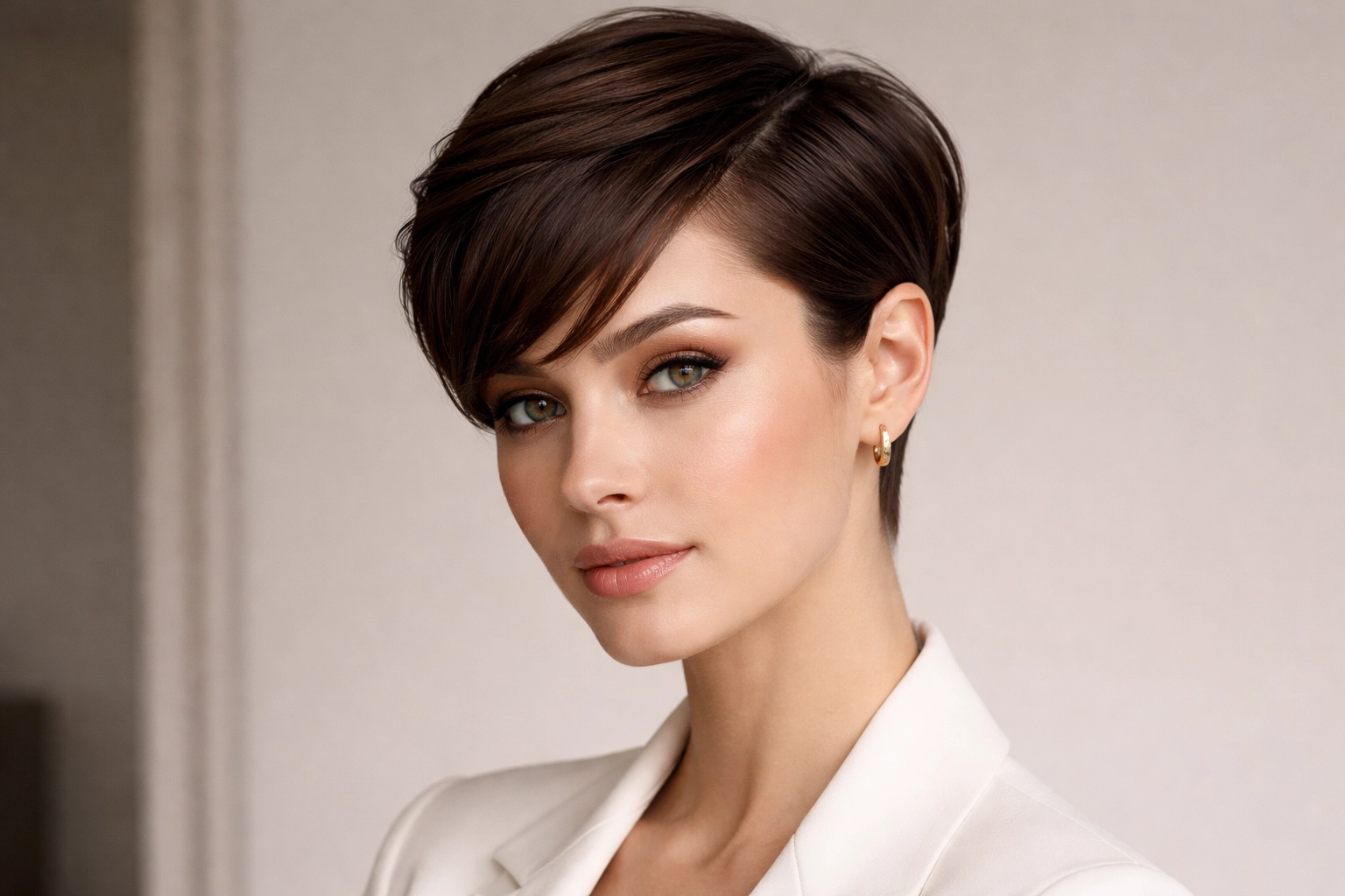 Pixie with Side Part