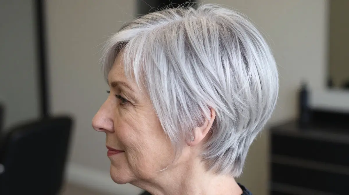 Platinum Long Pixie