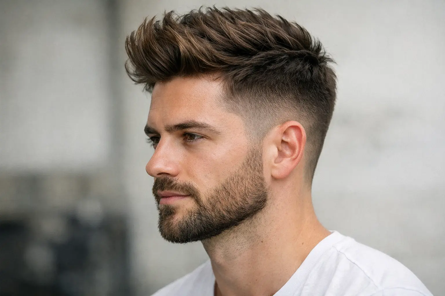 Quiff Fade with Beard
