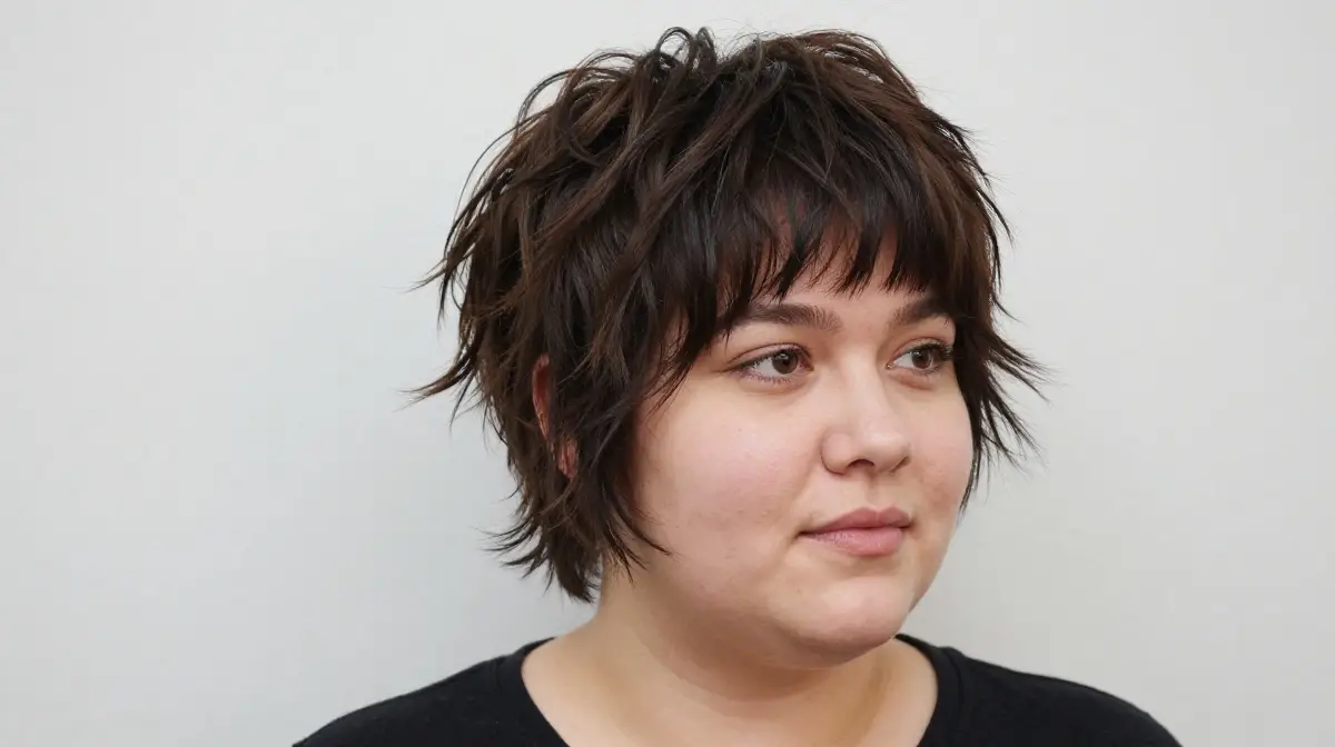 Shag Haircut with Bangs