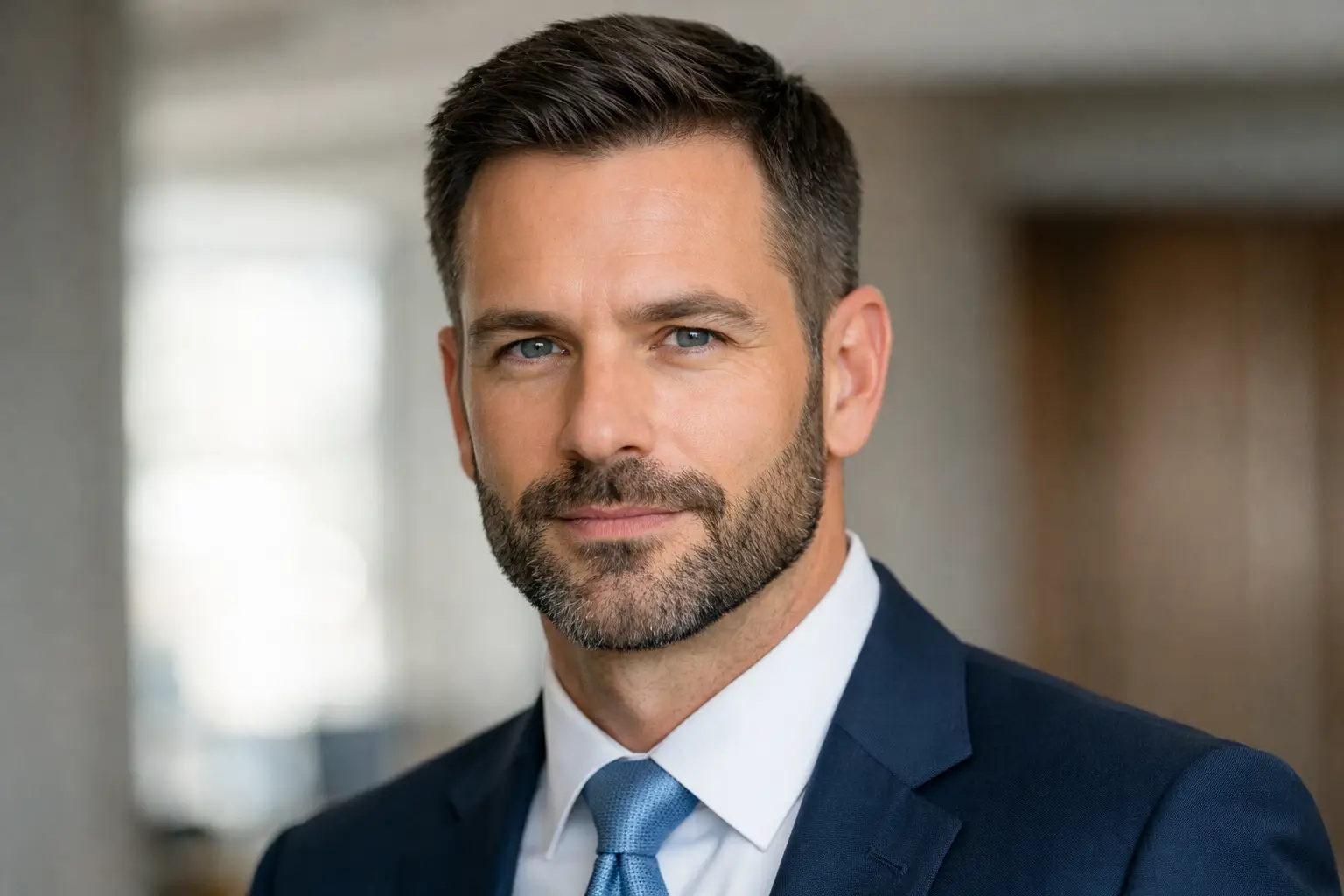 Short Boxed Beard for Clean Style