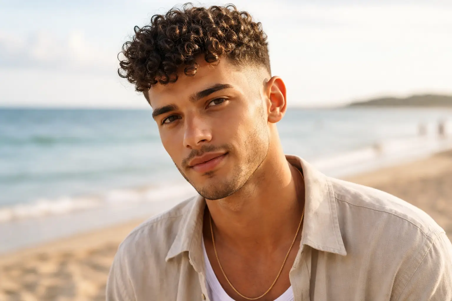 Short Curly Hair Fade