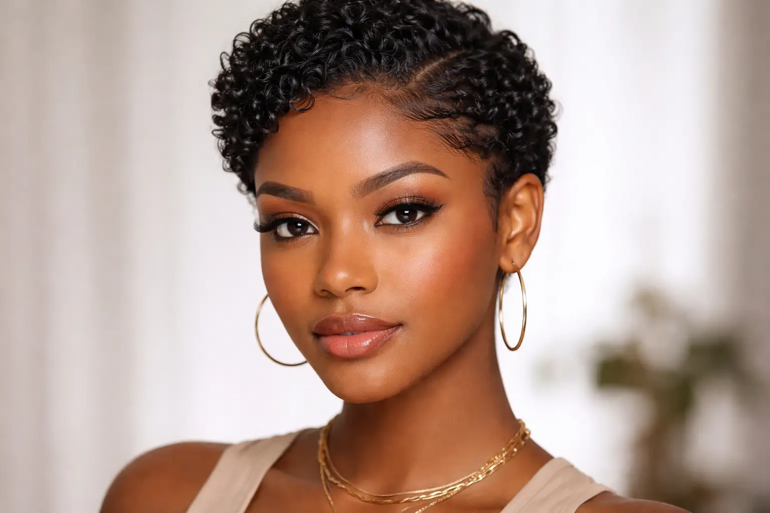 Short Curly with Defined Edges