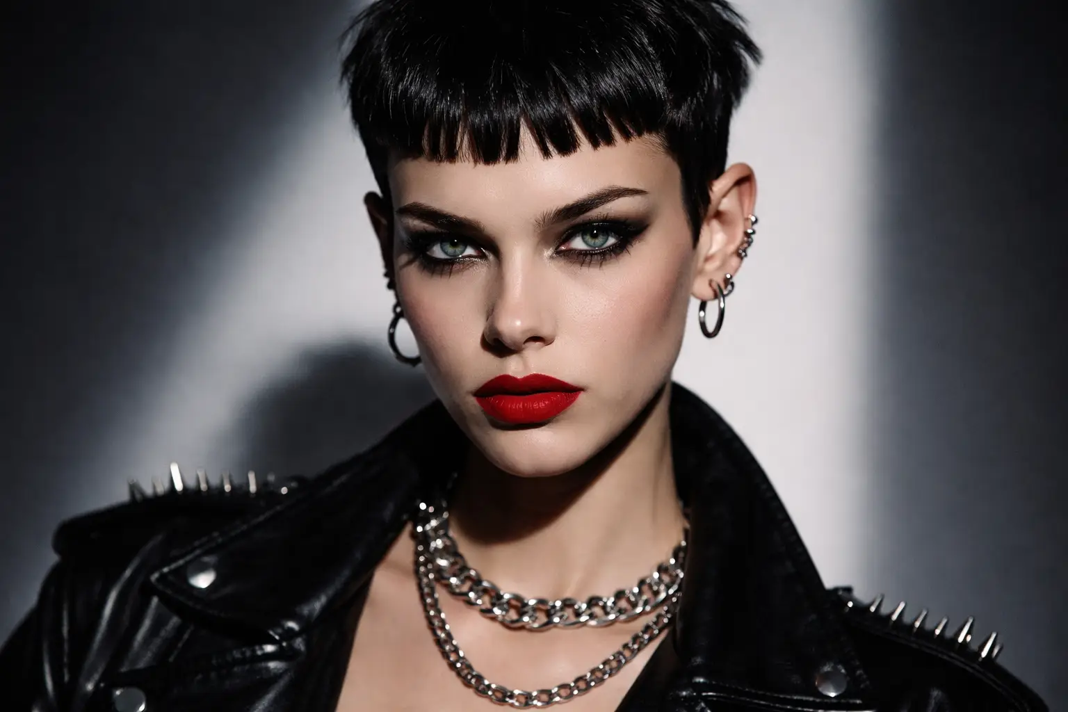 Short Hair with Baby Bangs