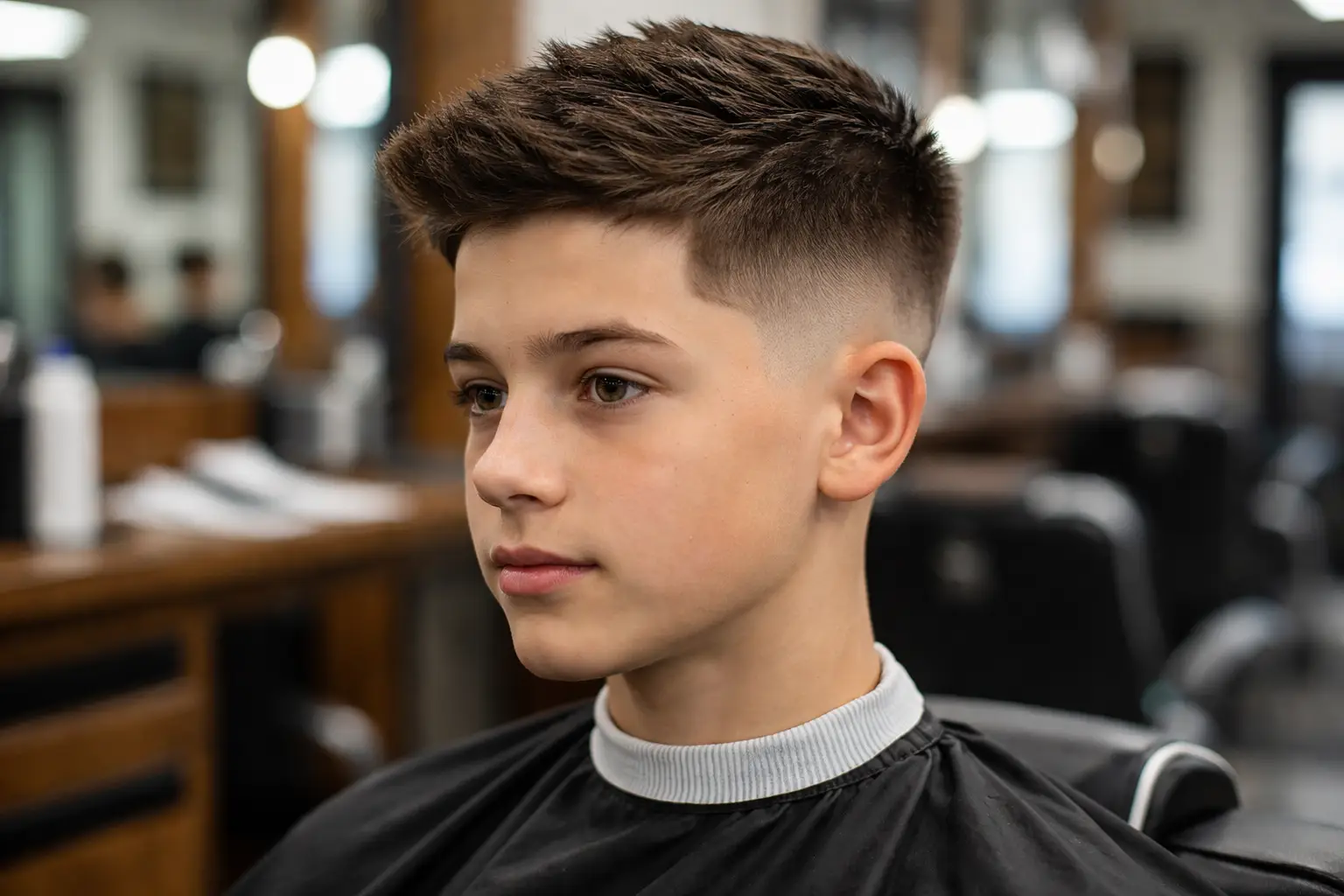 Short Hair with Fade