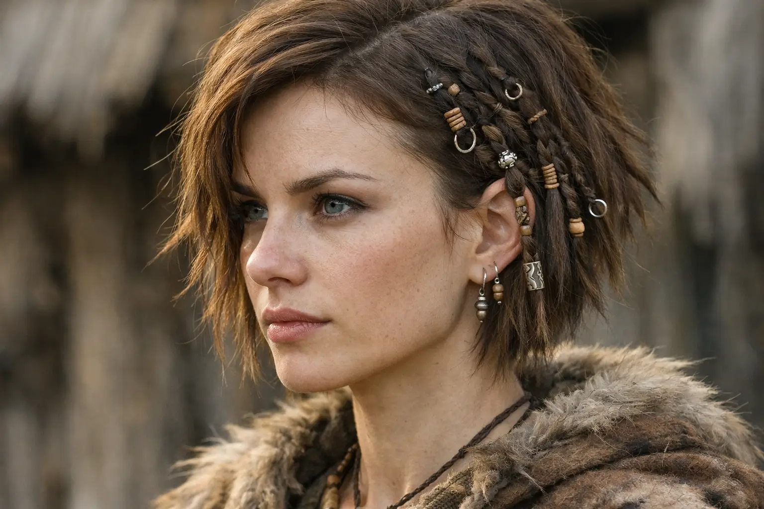 Short Hair with Multiple Mini Braids