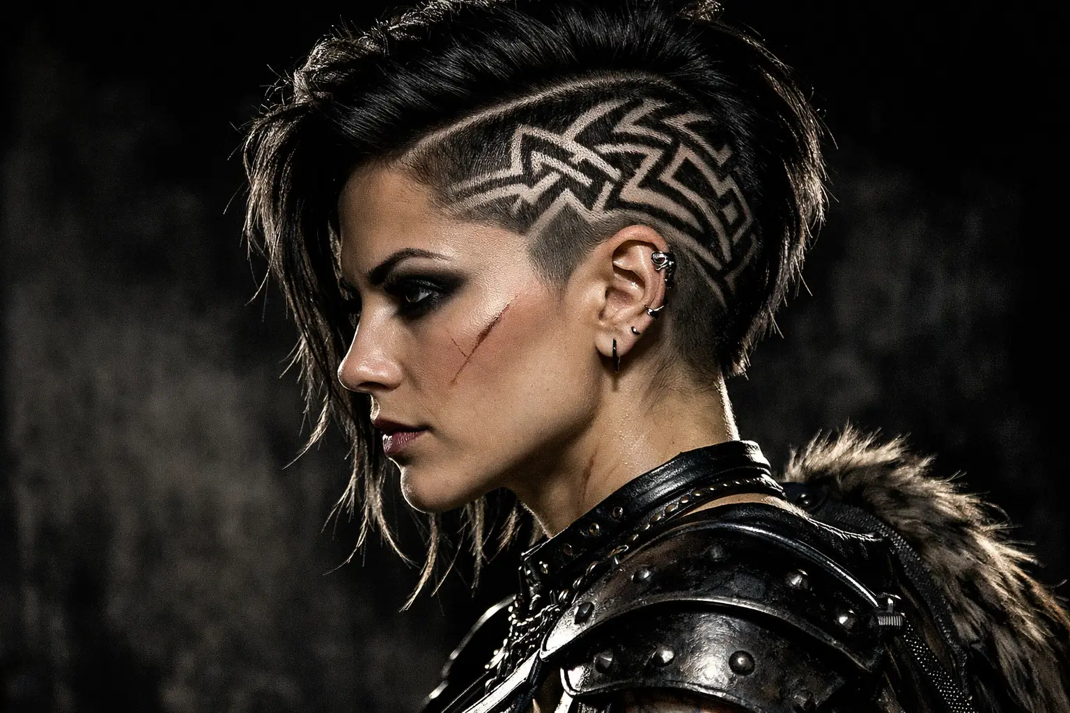 Short Hair with Undercut Patterns