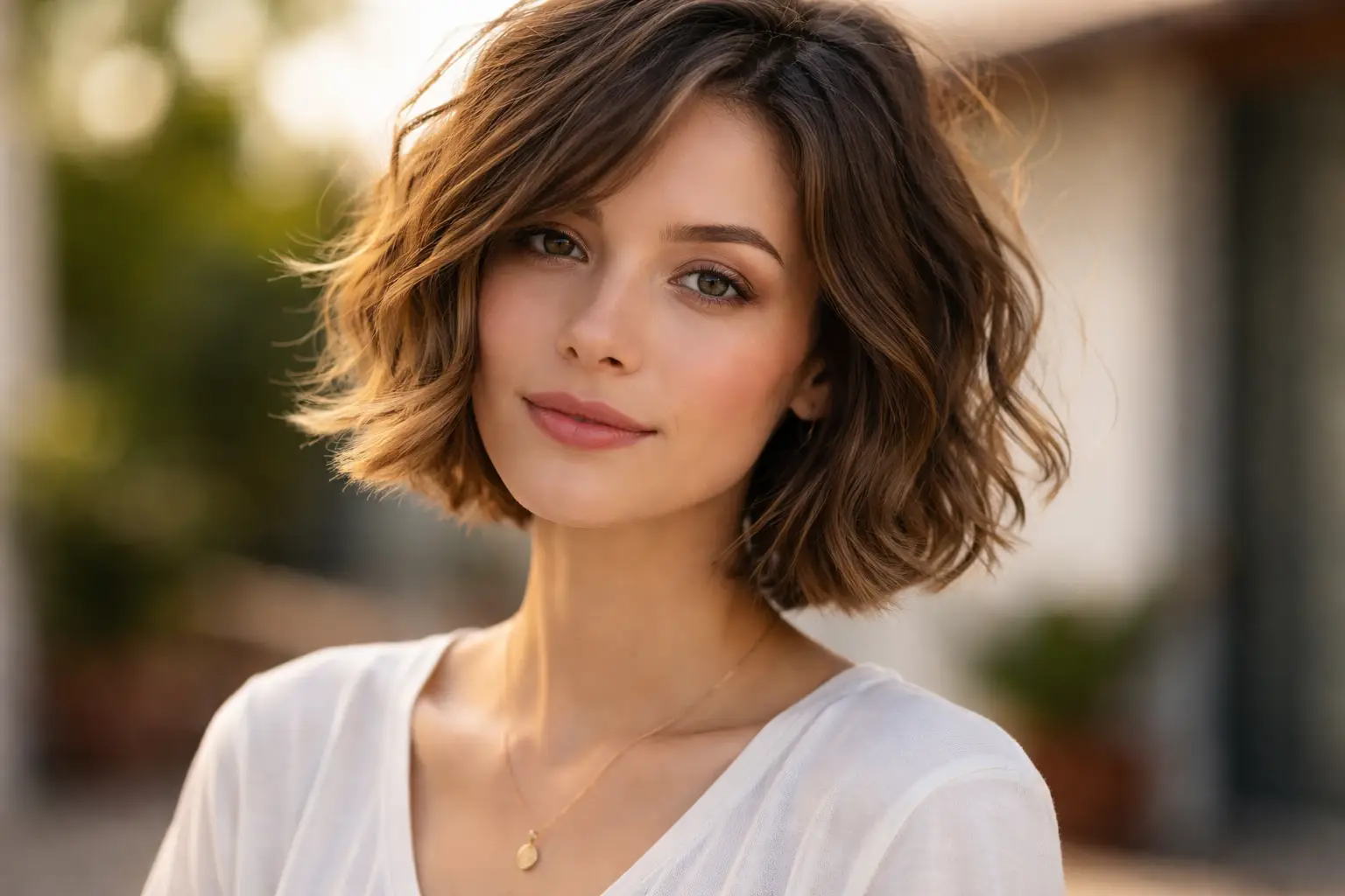 Short Hair with Undone Waves