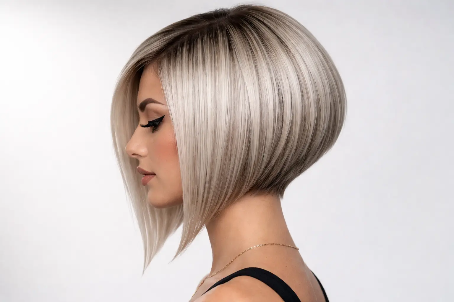 Short Stacked Bob Cut