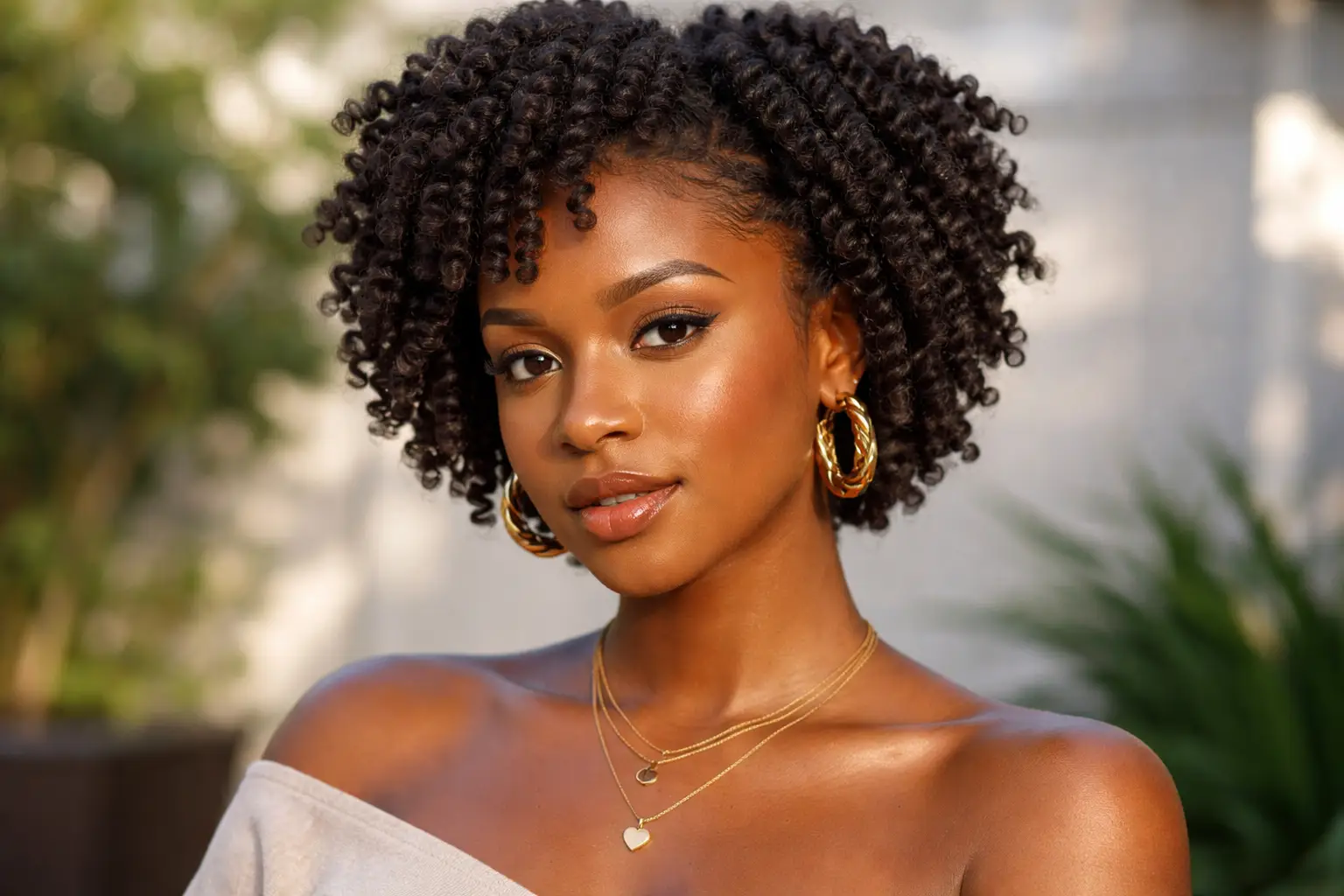 Short Twist Out Style
