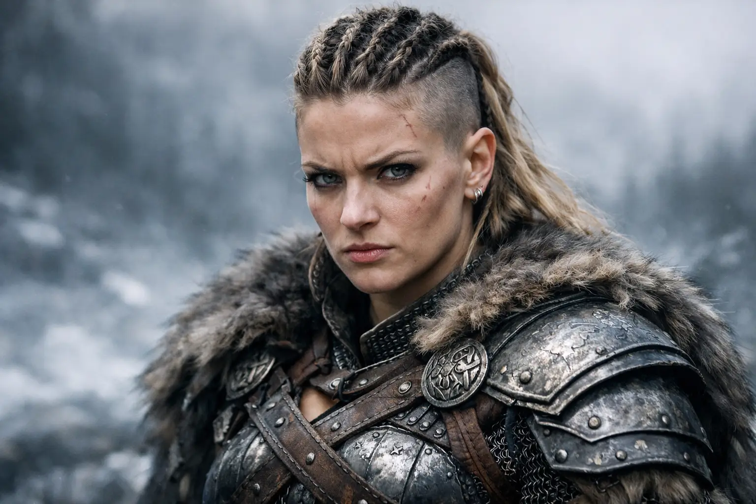 Short Viking Braided Undercut