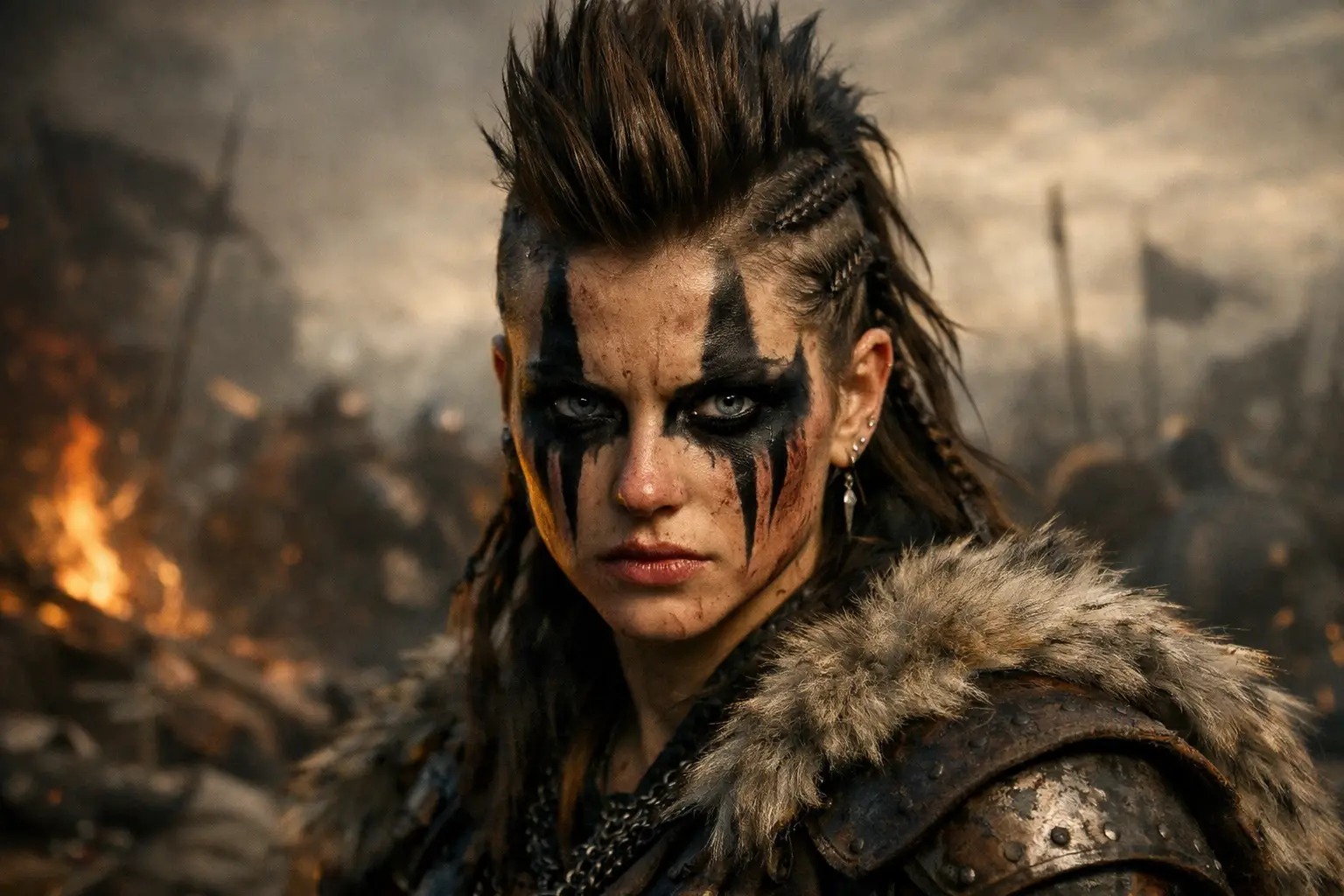 Short Viking Mohawk Style