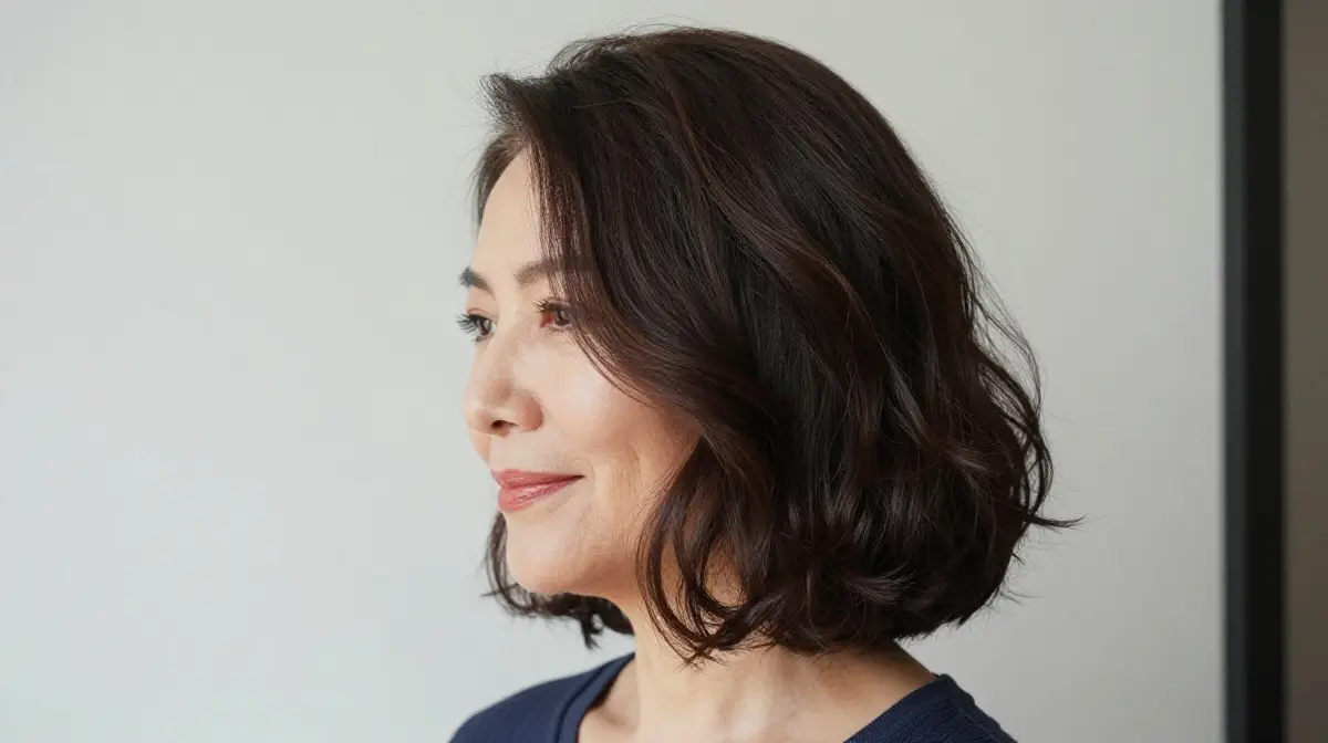 Shoulder Length Bob with Soft Waves
