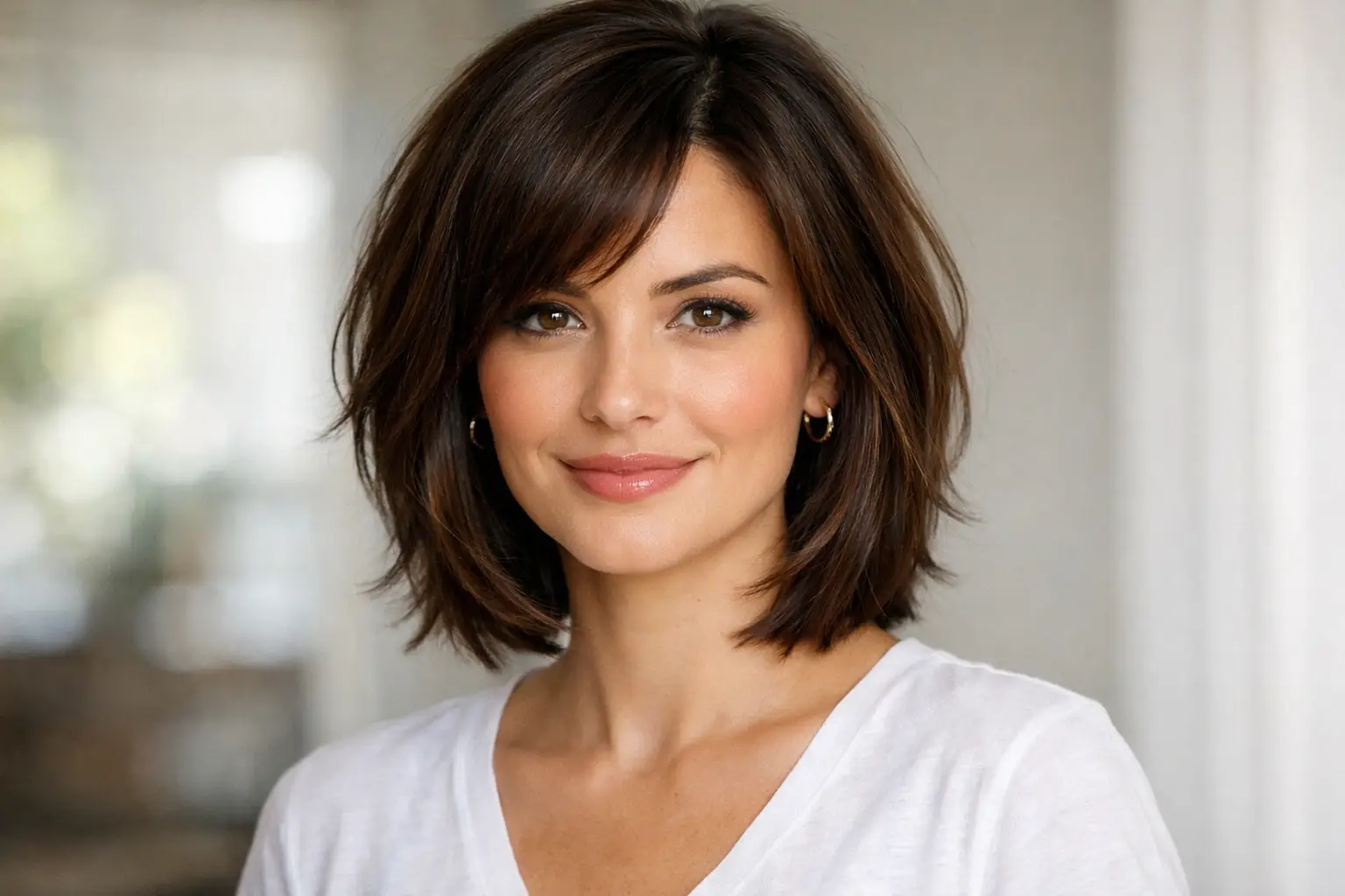 Shoulder Length Layered Bob