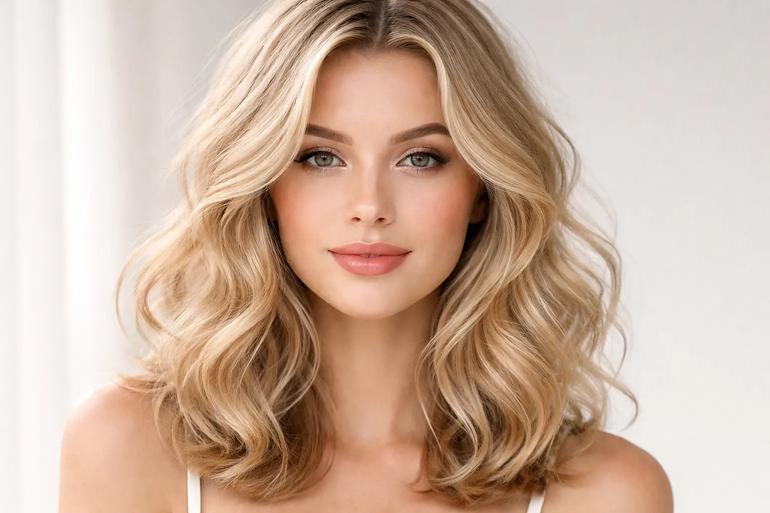 Shoulder Length Soft Curls