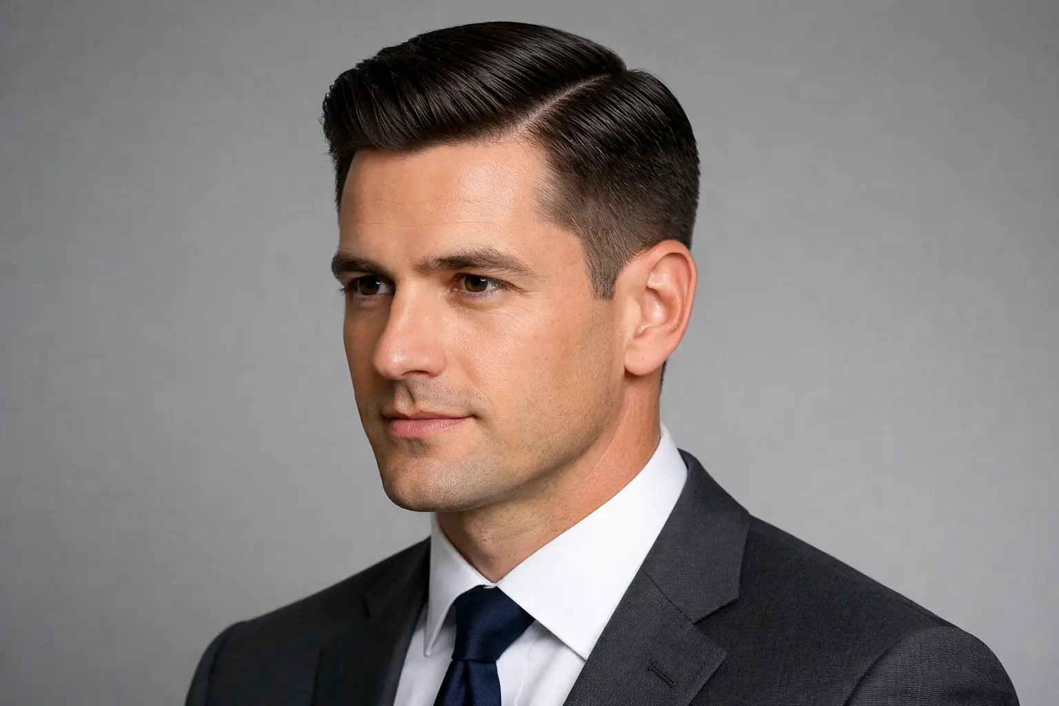 Side Part Short Haircut