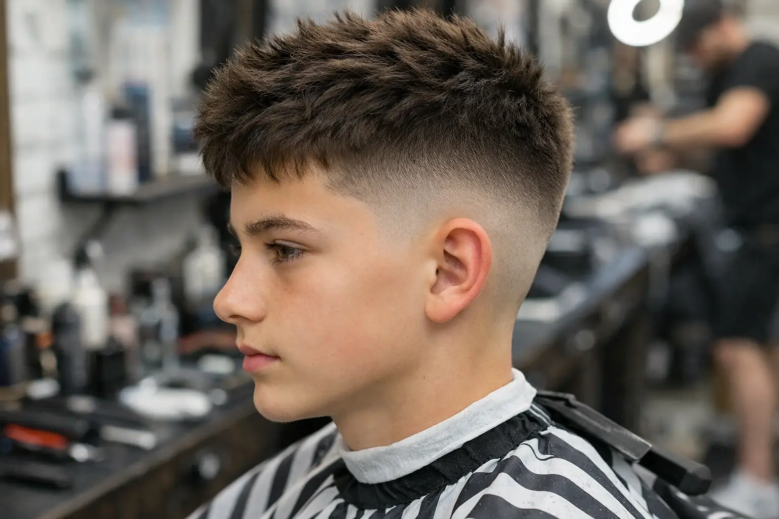 Skin Fade with Textured Top