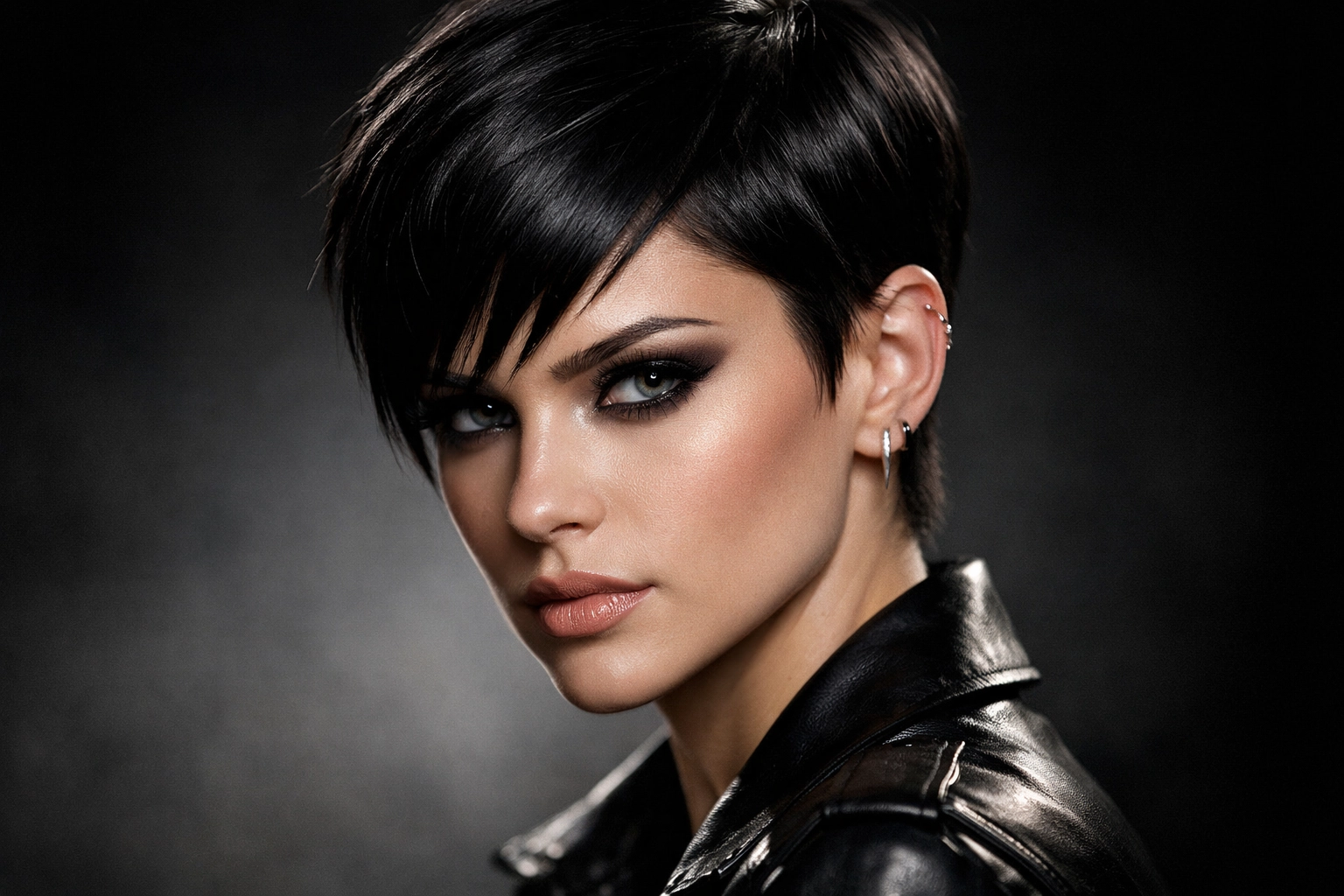 Sleek Edgy Pixie Cut