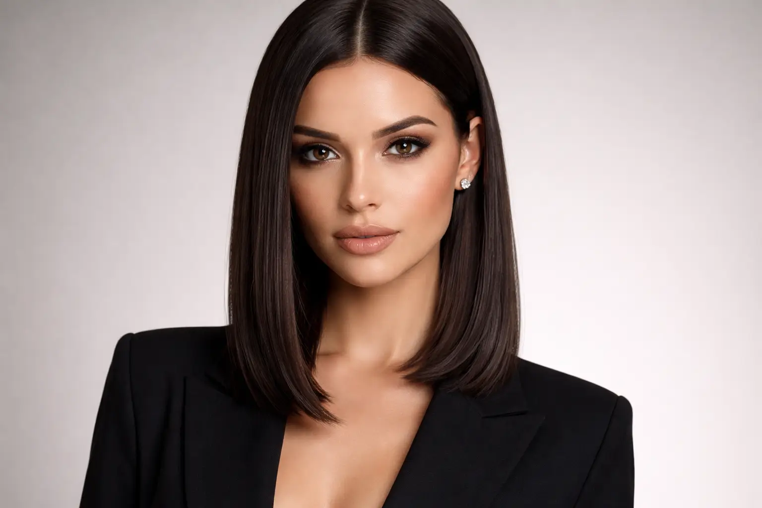 Sleek Straight Shoulder Length Style