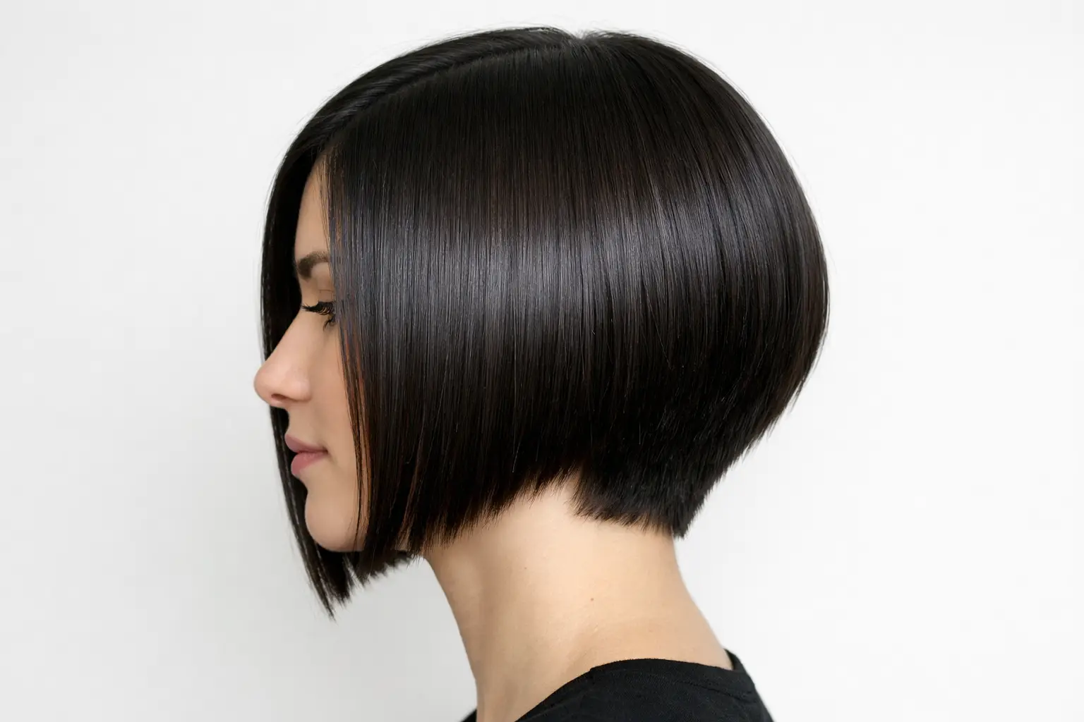 Sleek Straight Stacked Bob