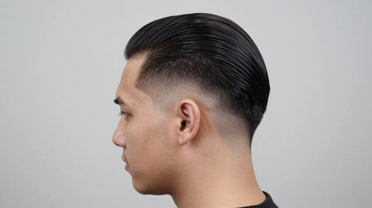 Slick Back Subtle Mullet