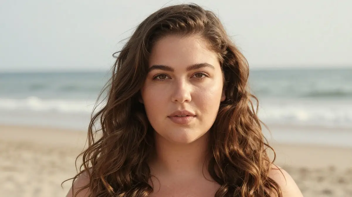 Soft Beachy Waves with Off-Center Part