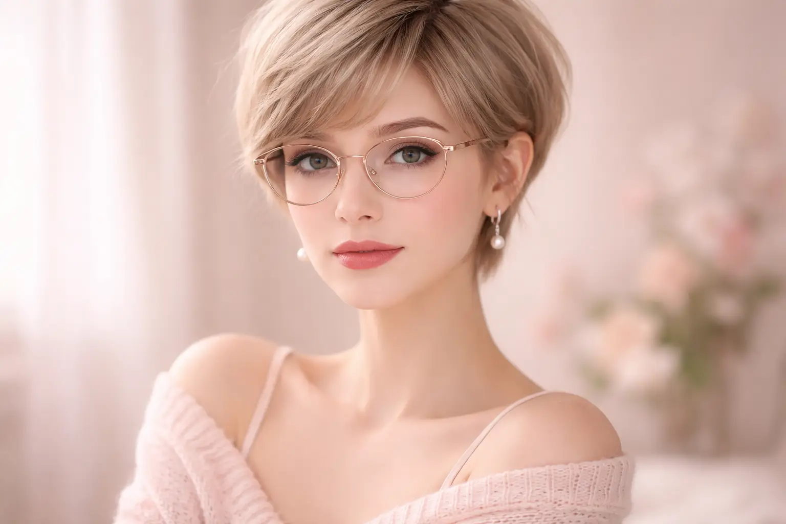 Soft Feminine Pixie Style
