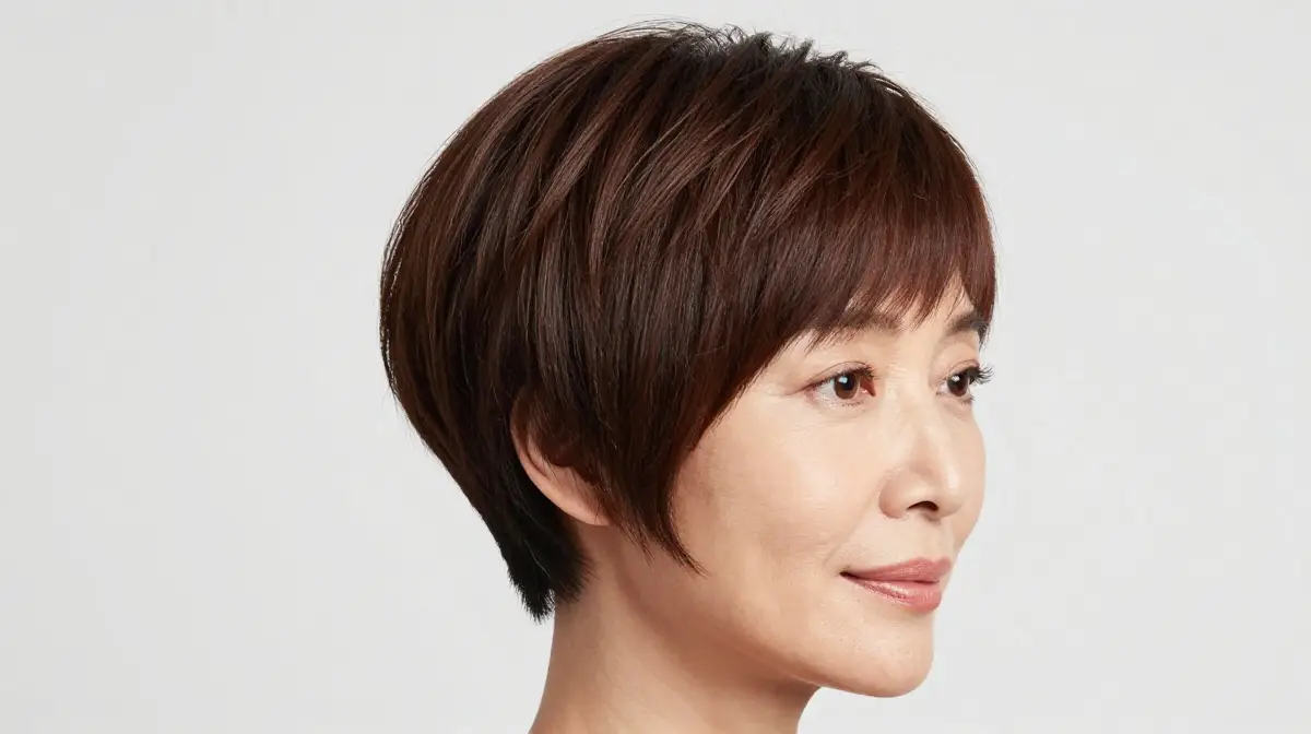 Soft Rounded Pixie for Fine Hair