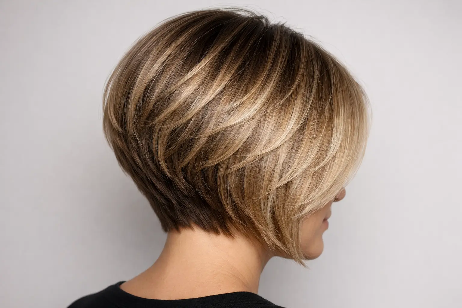 Stacked Bob with Balayage